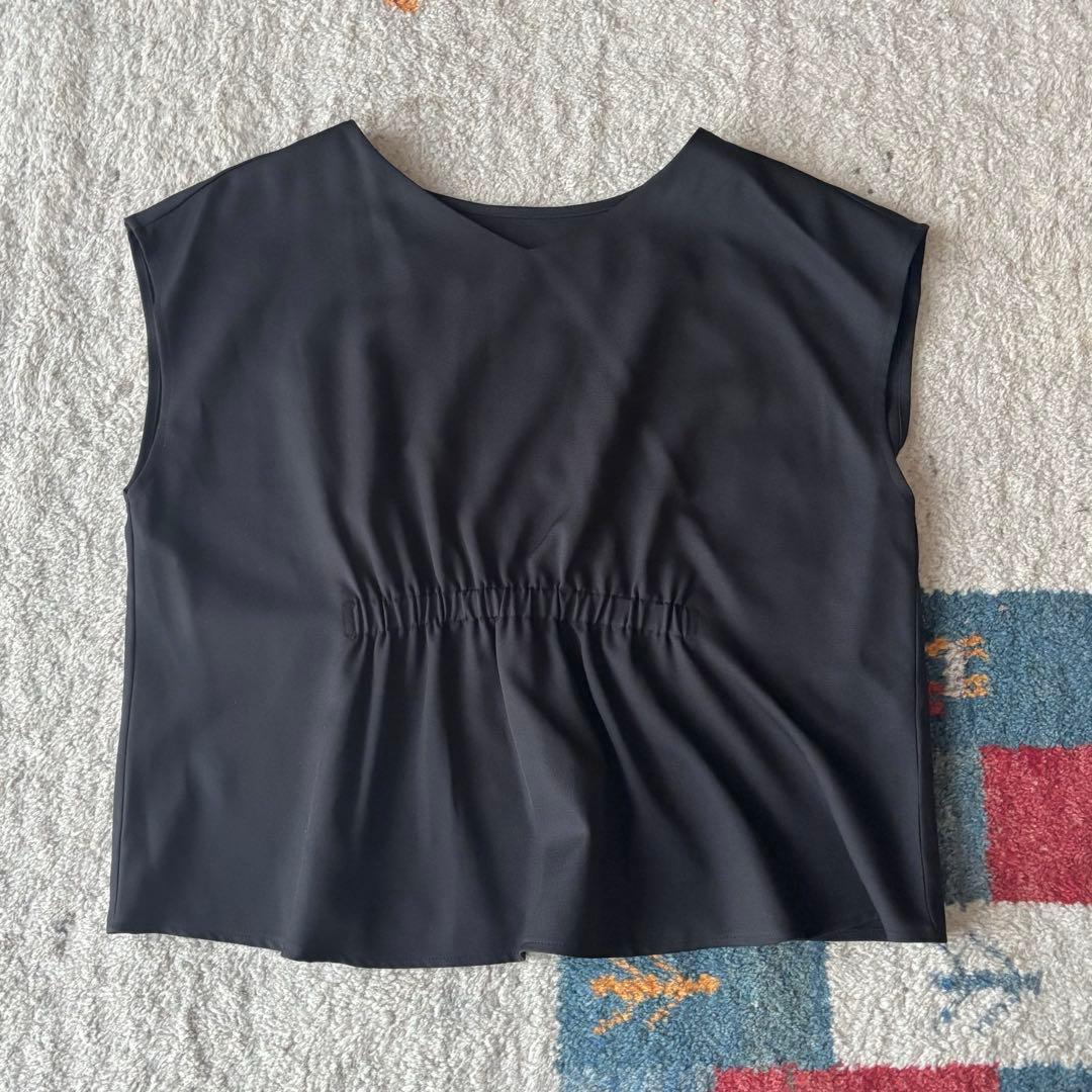 大きいサイズ　3点セット　ノーカラーパンツスーツ　セットアップ　ニッセン　黒