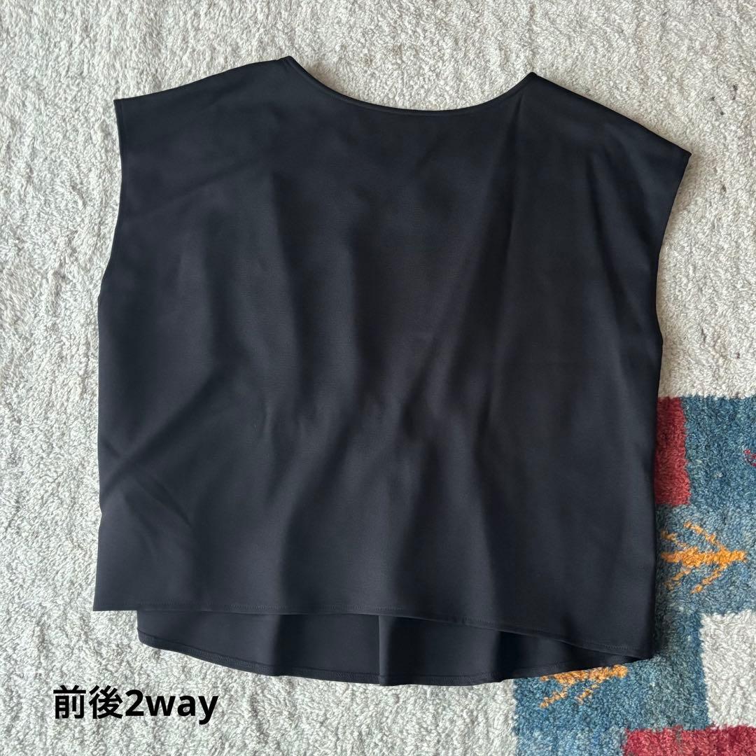 大きいサイズ　3点セット　ノーカラーパンツスーツ　セットアップ　ニッセン　黒