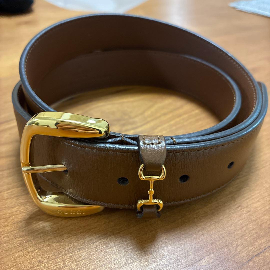 GUCCIレザーベルト　98センチ