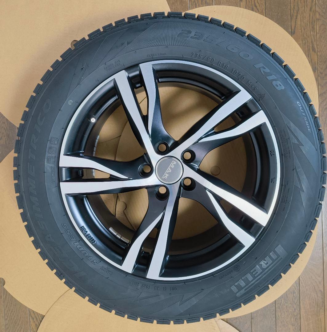 ボルボXC60用 MAKホイール+ピレリスタッドレス 235/60 R18 4本