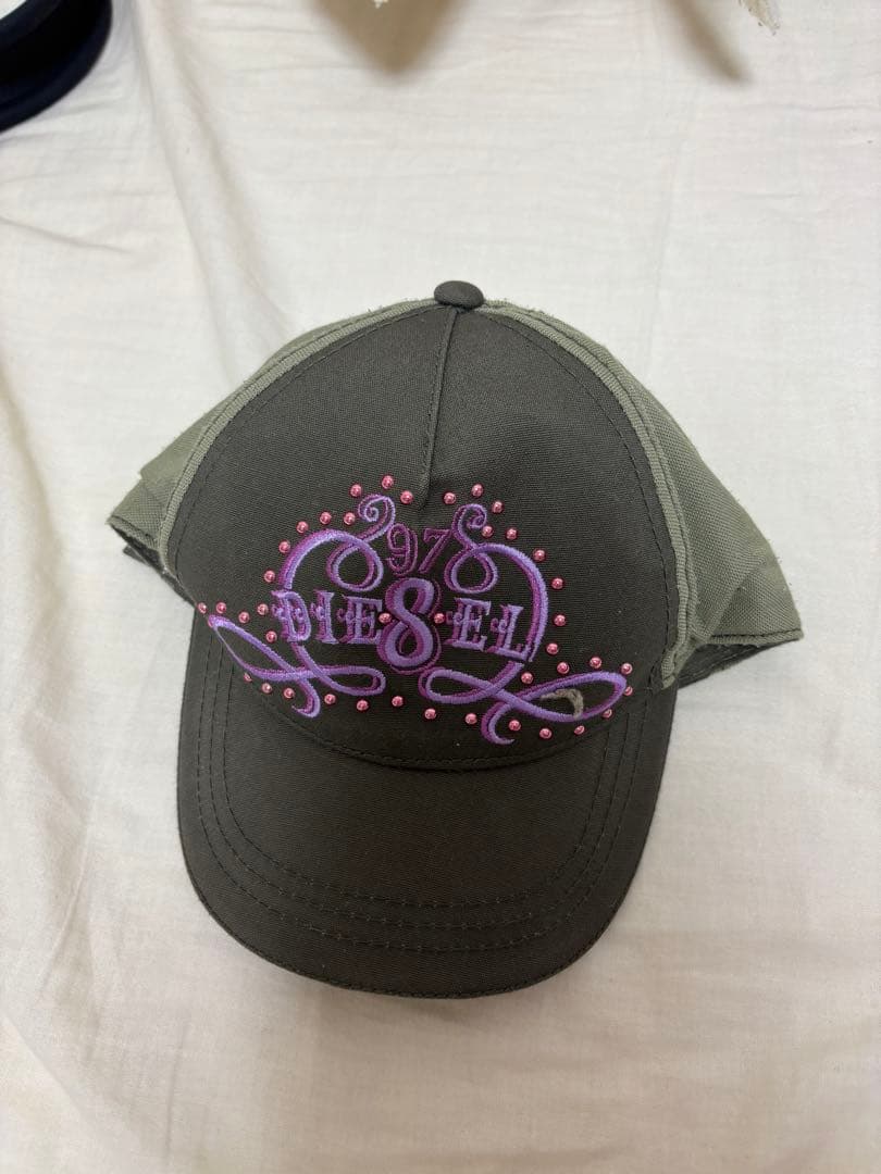 diesel キャップ　カーキ