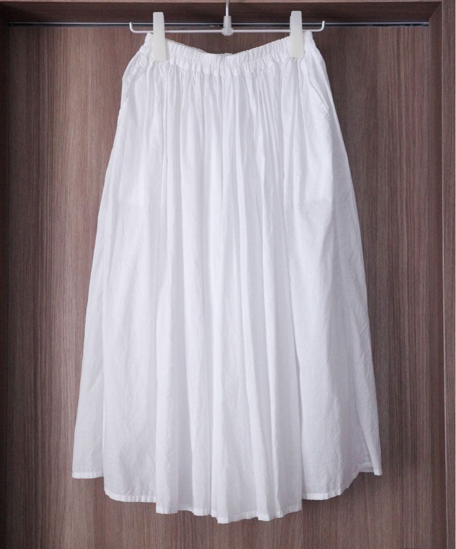 美品◇ francesca amam label ギャザーパンツ/ホワイト