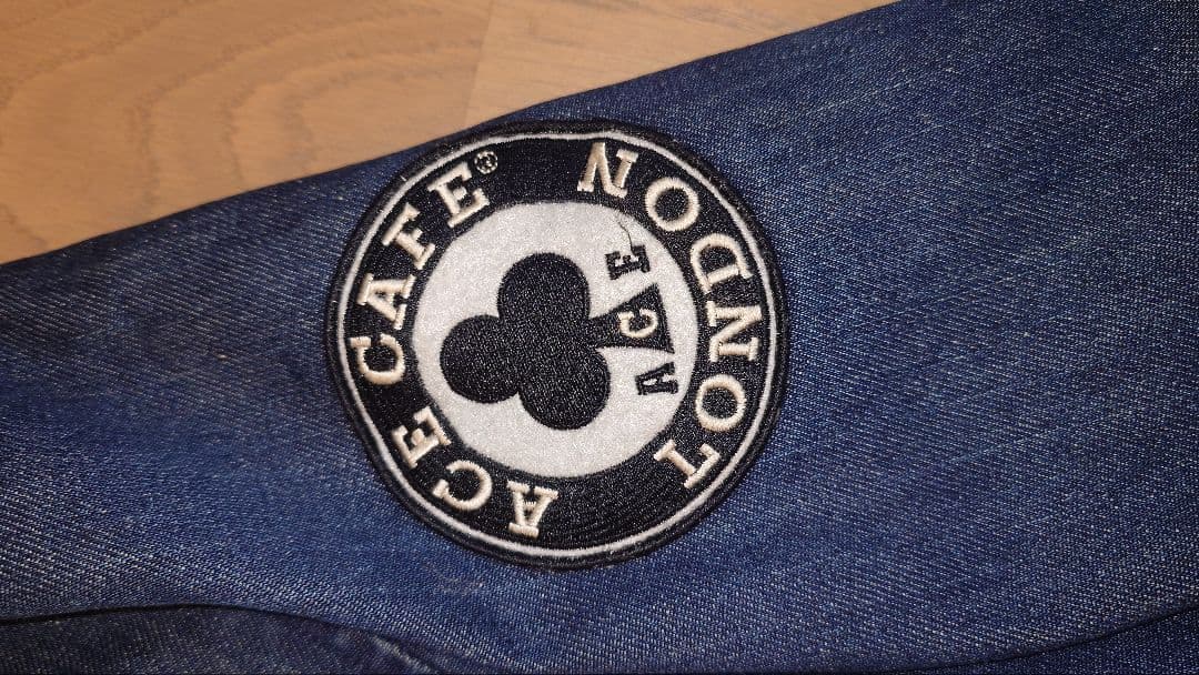 エースカフェロンドン ライダースジャケット ネイビー LLサイズ