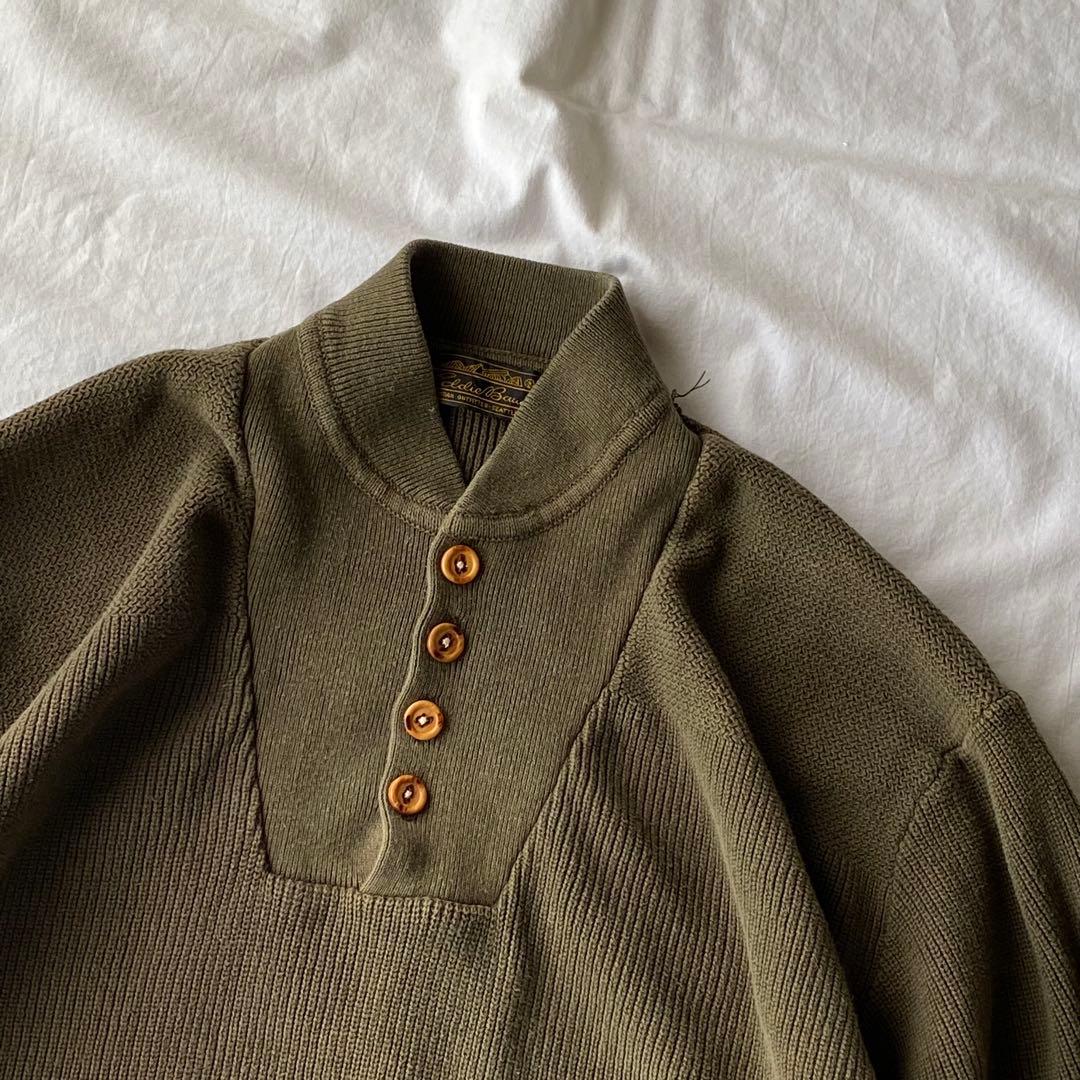 v*い様 80s Eddie Bauer 　コットンニット　セーター