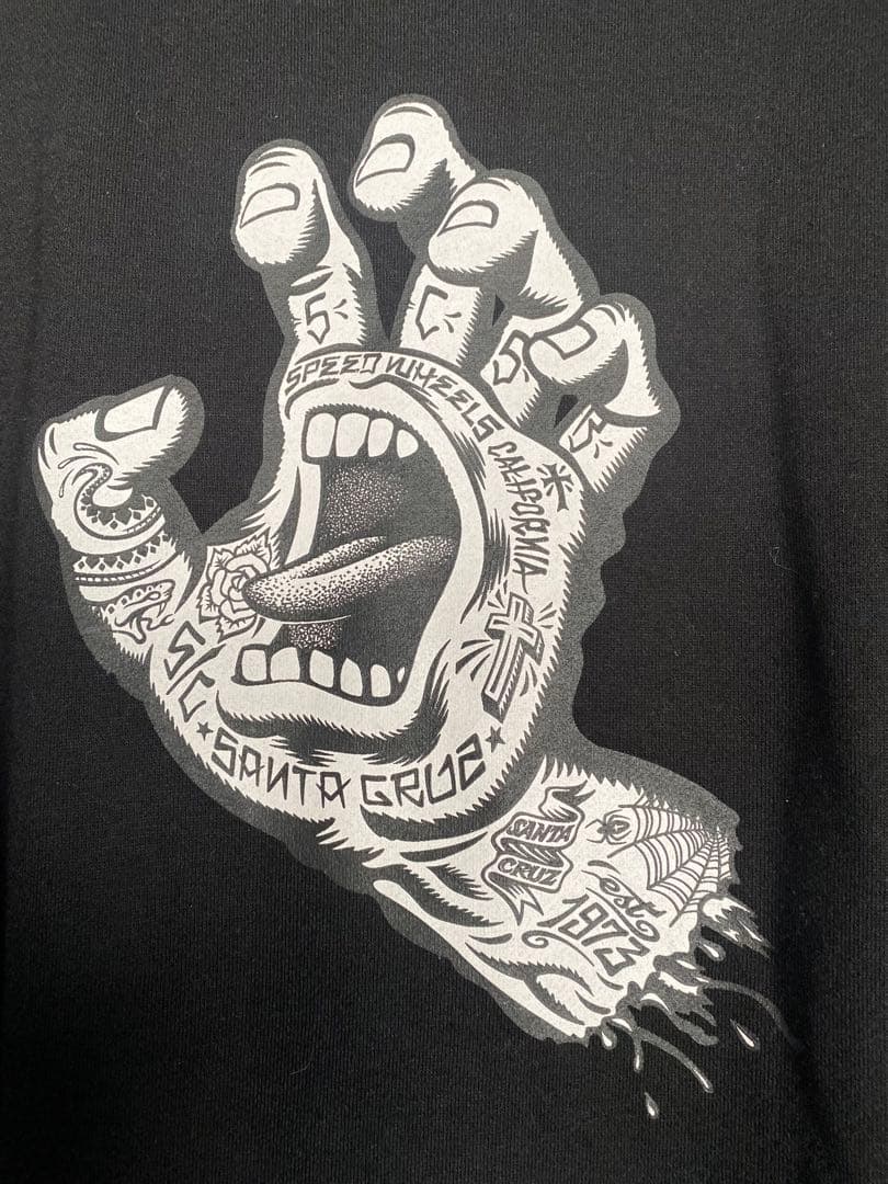 激レア SANTACRUZ スクリーミングハンド スウェット サイズL ブラック
