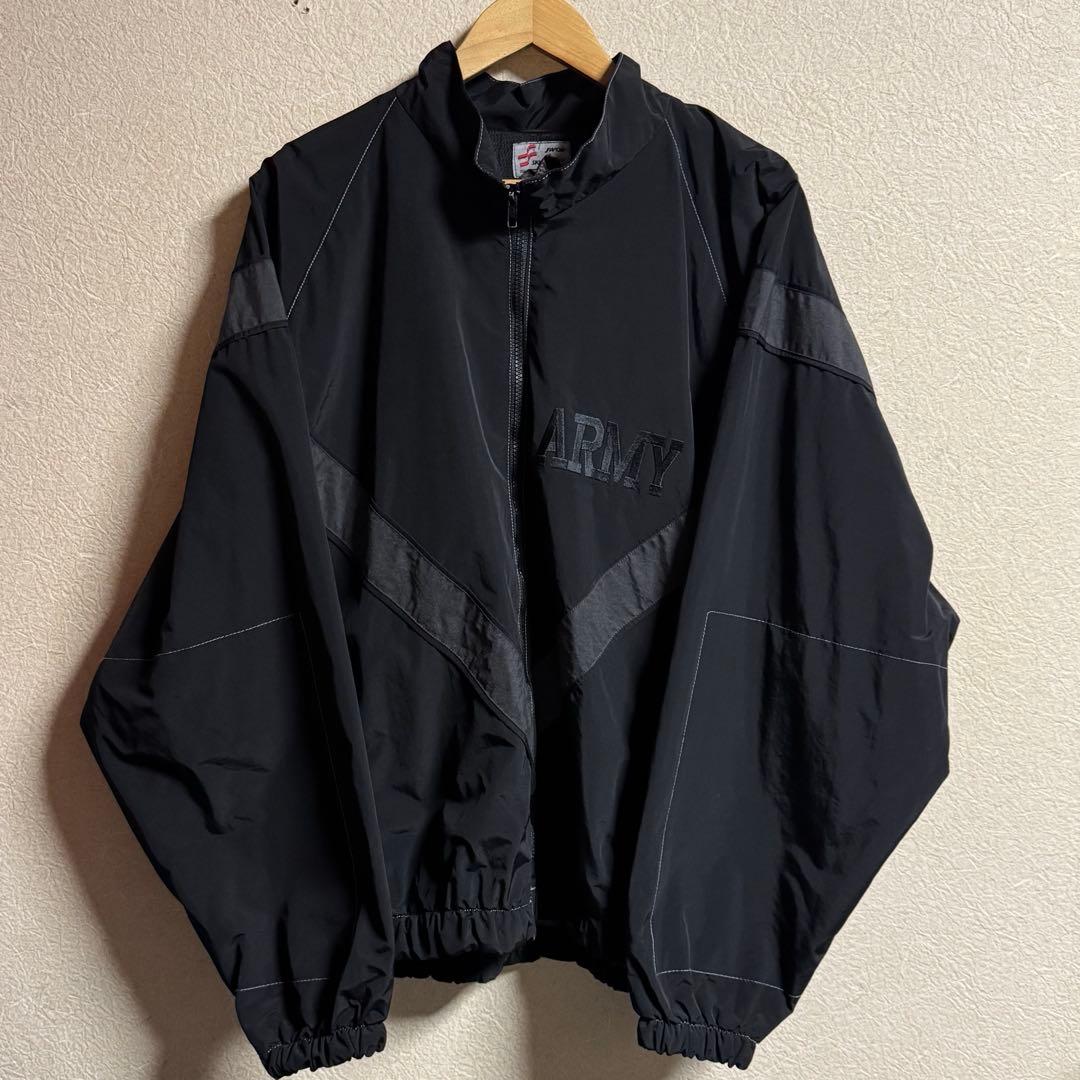 米軍U.S.ARMY IPFU フィットネスジャケット黒染め 2XL short