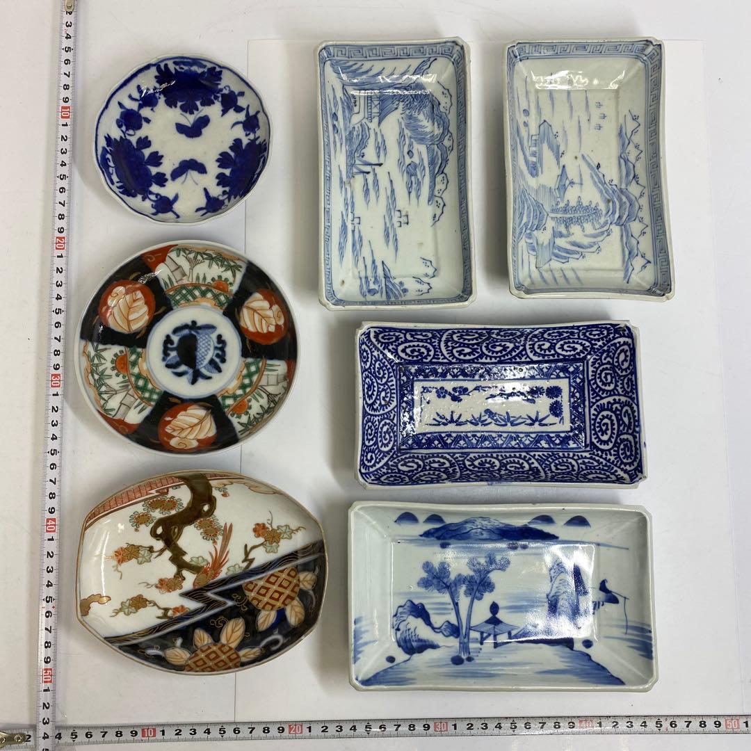 古伊万里　小皿・長皿等　w12.8/15.5/16.6cm 東K7-1215①