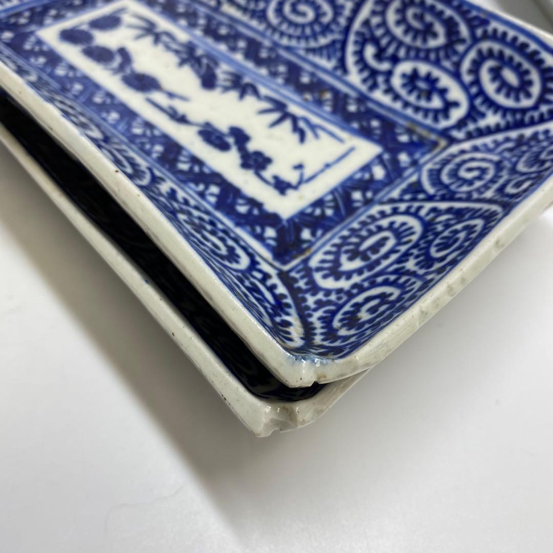 古伊万里　小皿・長皿等　w12.8/15.5/16.6cm 東K7-1215①