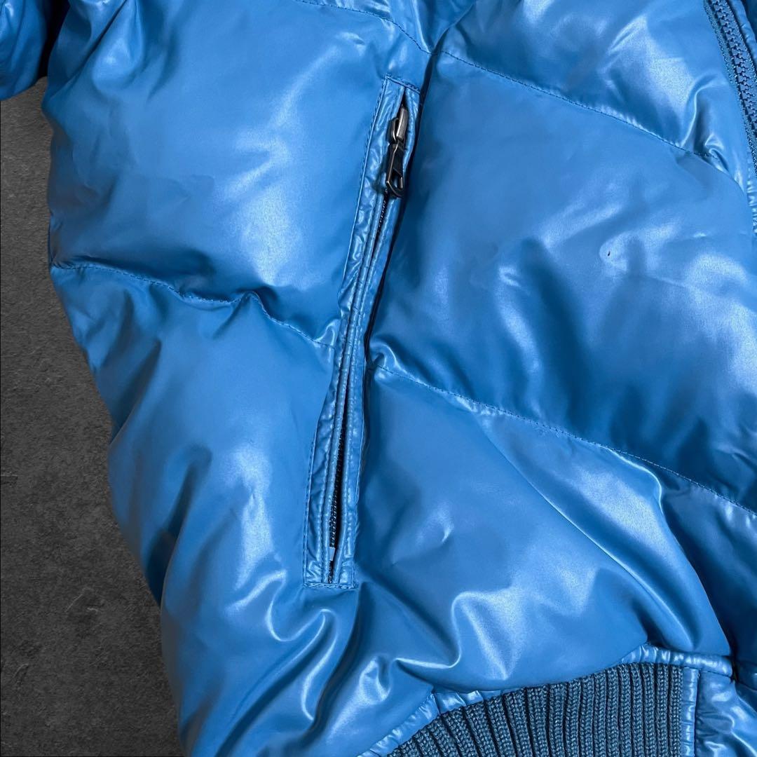 old UNIQLO ダウンジャケット　ファー　光沢　archive グランジ