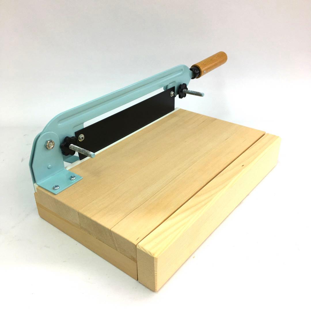 のし餅切り 日本製 青 取扱説明書付き