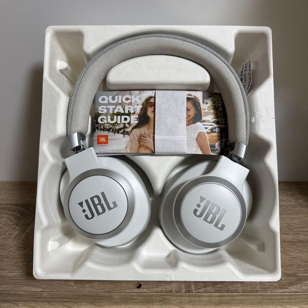 ⭐︎美品⭐︎ JBL LIVE 770NC ワイヤレスヘッドホン ホワイト