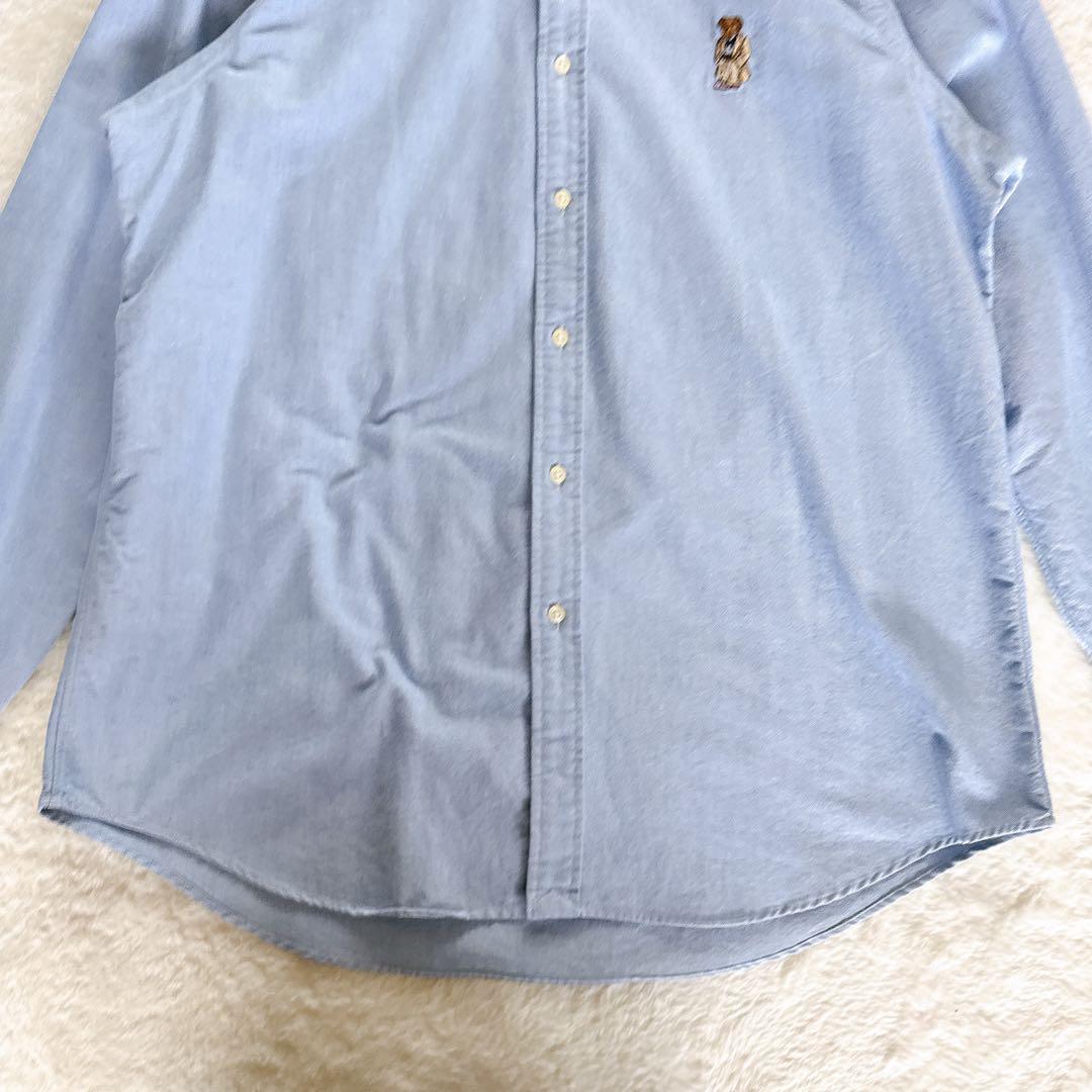 新品タグ付き✨【ラルフローレン】ポロベア オックスフォードシャツ ブルー XL
