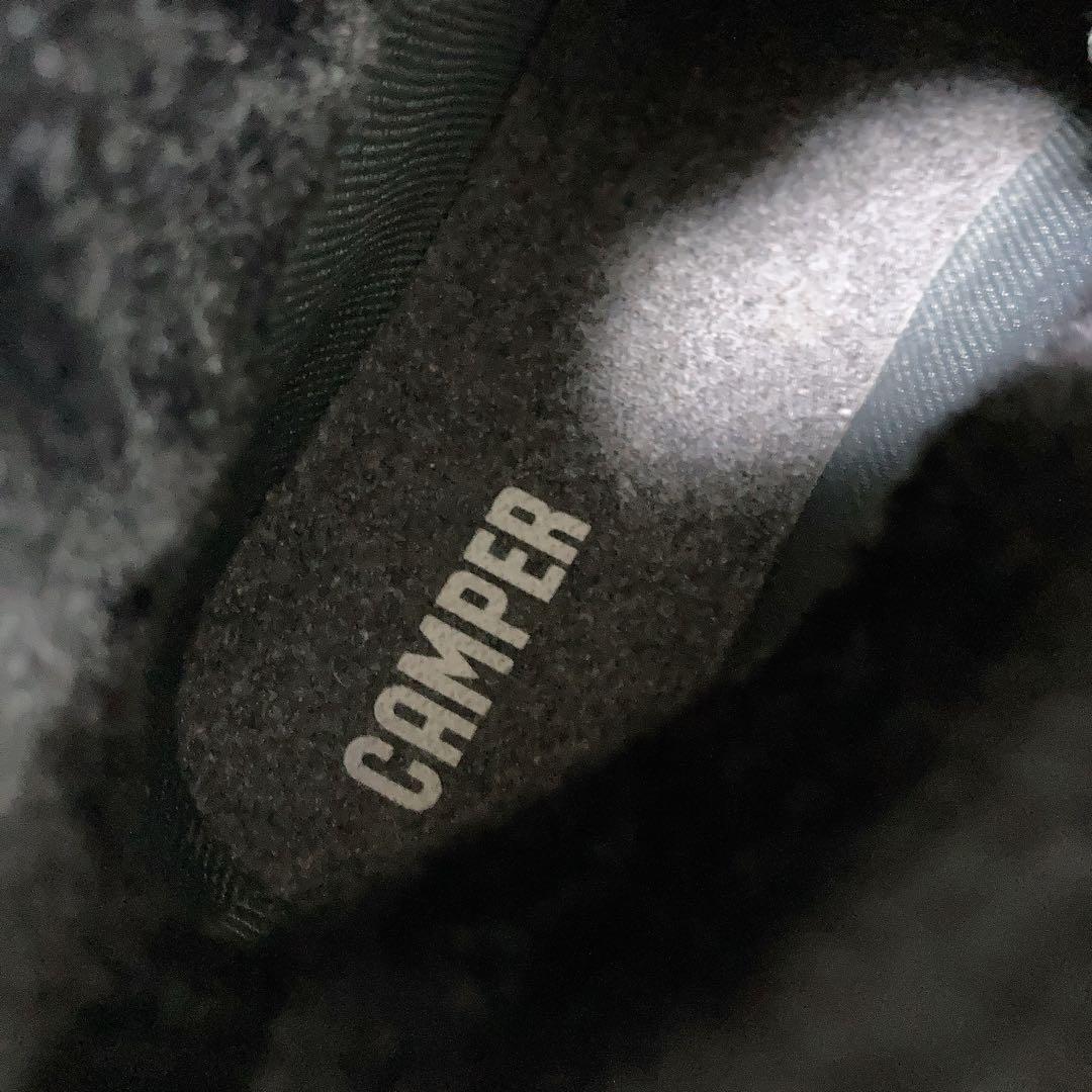 極美品 カンペール ショートブーツ Beetle ゴアテックス ボア 黒 24