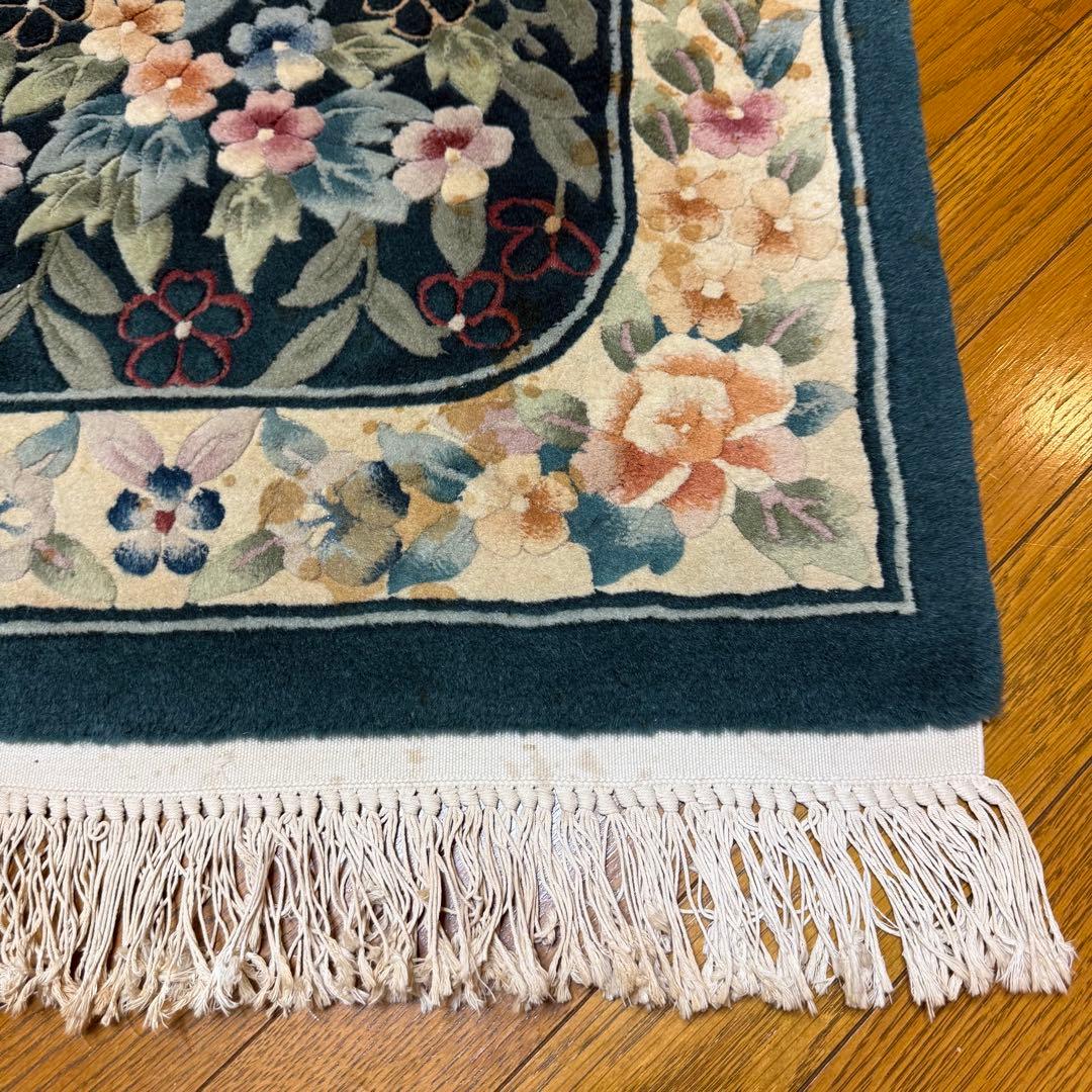 中国段通 玄関マット 絨毯 130cm 70cm 肉厚 家具 インテリア