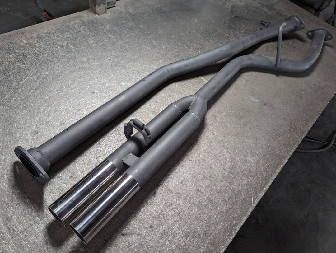 GX81/JZX81オリジナルストレートマフラー！出口デュアル