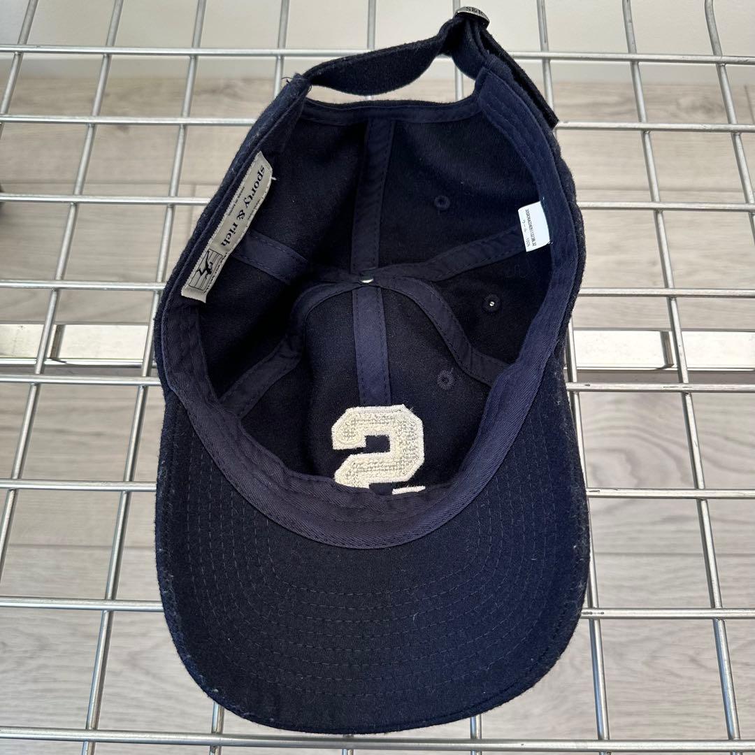 Sporty & Rich S Wool Hat ネイビー　キャップ　帽子