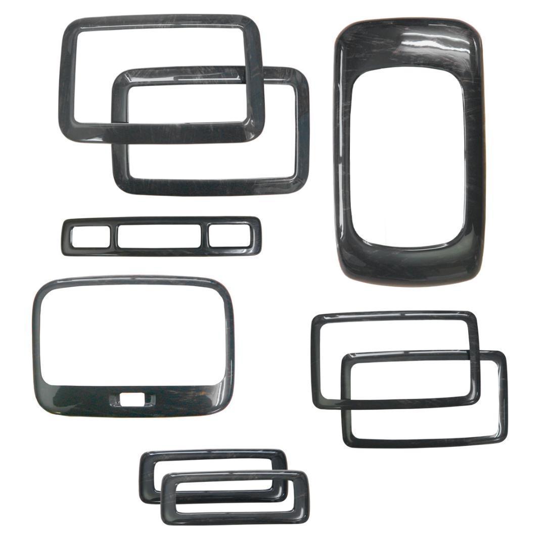 ハイエース 200系 黒木目 リアエアコンパネル インテリアパネル