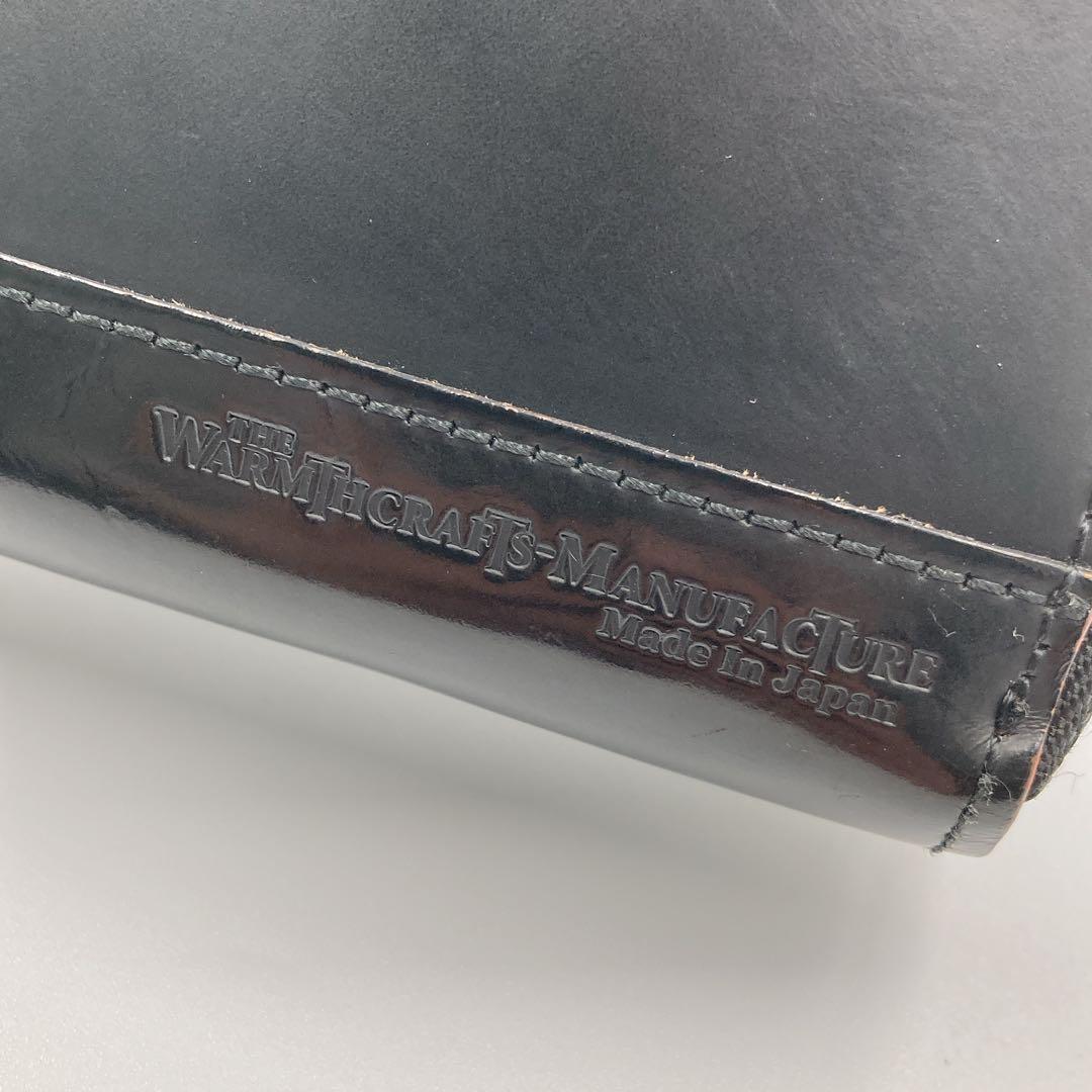 ウォームスクラフツ マニュファクチャー 長財布 コードバン ラウンドジップ BK