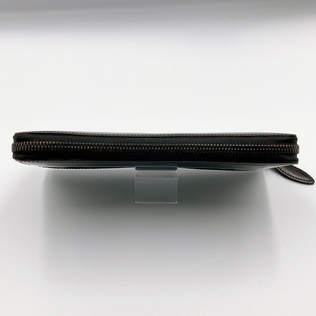 ウォームスクラフツ マニュファクチャー 長財布 コードバン ラウンドジップ BK