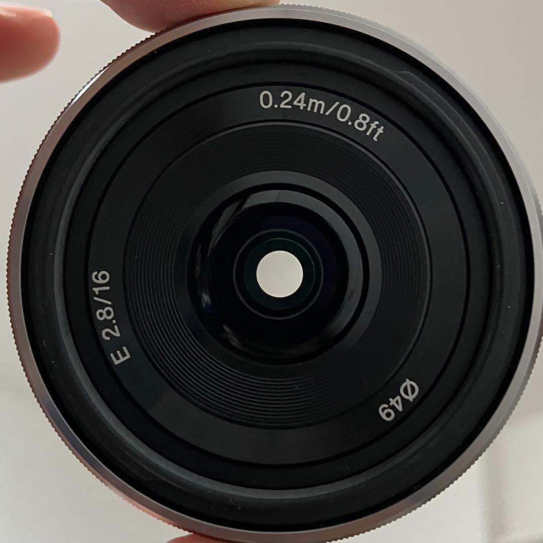SONY E 16mm F2.8 SEL16F28シルバー キレイ 動作写りOK