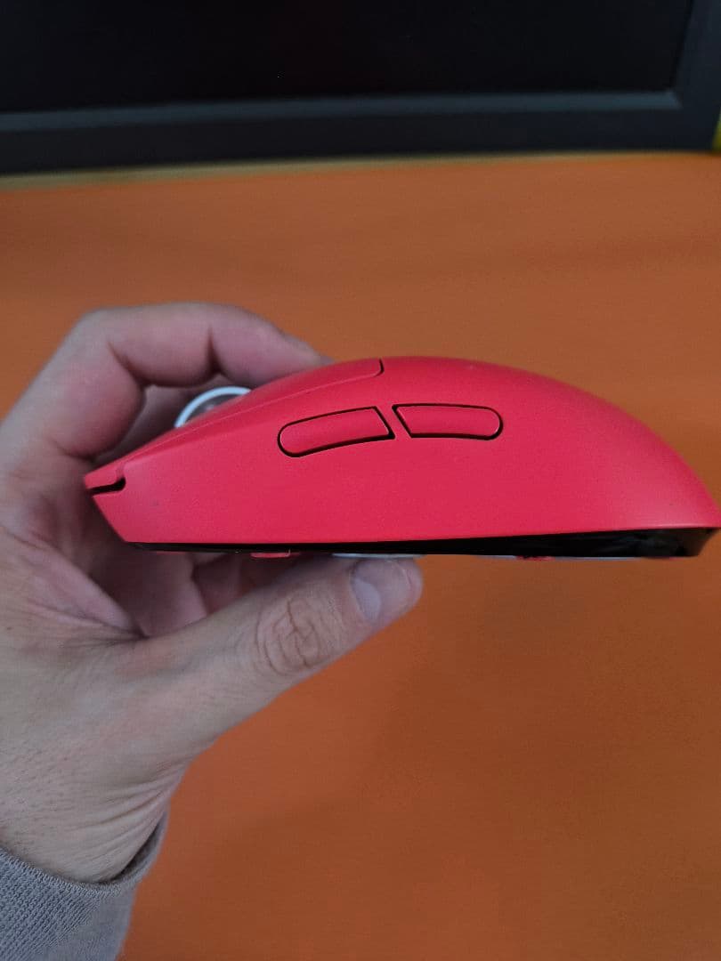 Logicool G prox SUPERLIGHT レッド マウス 本体