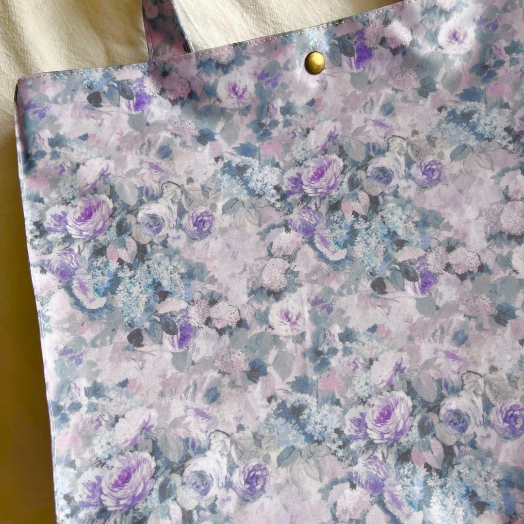 専用　リバティプリント　ラミネート　スクエアバッグ　ハムステッドサマー