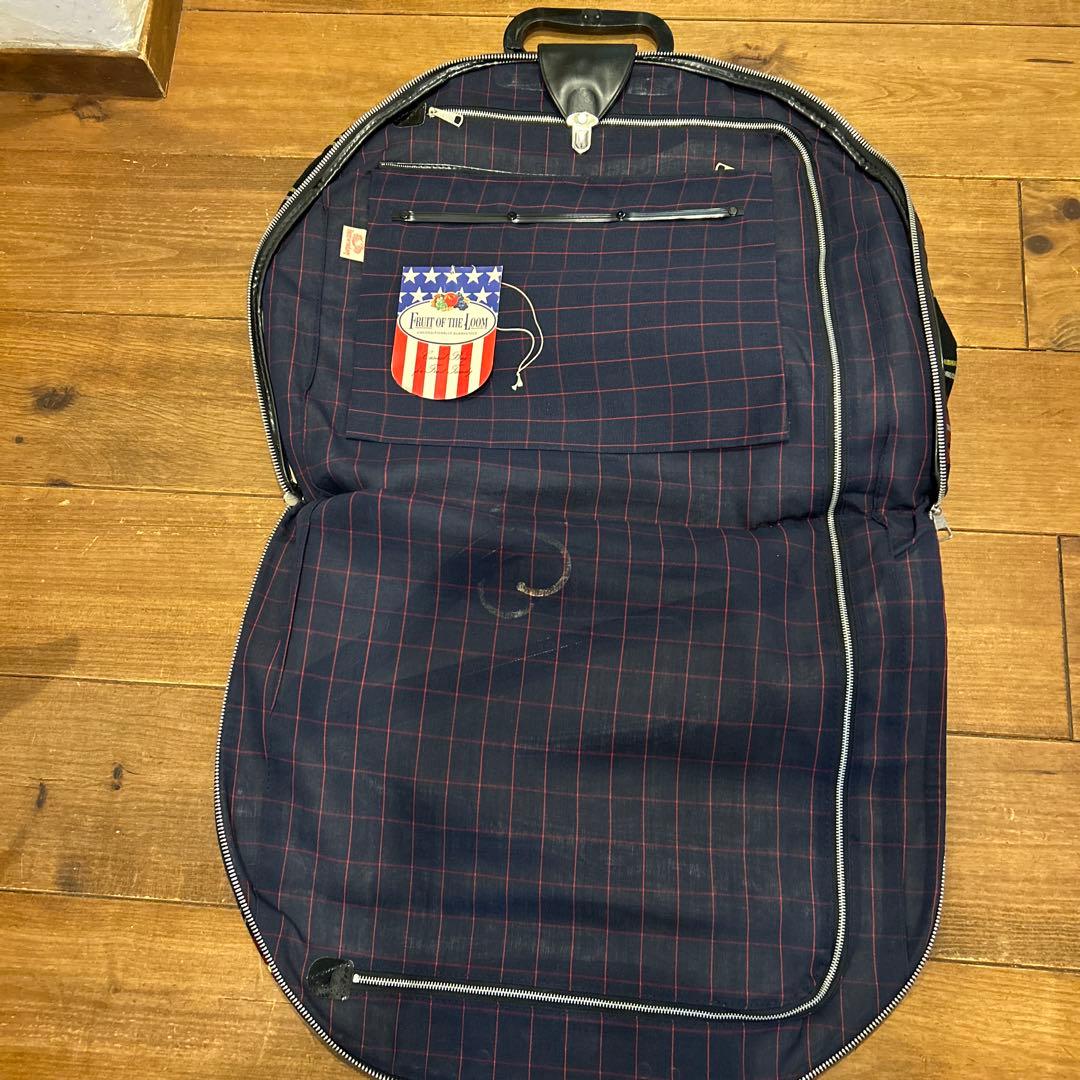 激レア　希少品　FRUIT OF THE LOOM チェック　ガーメントバッグ