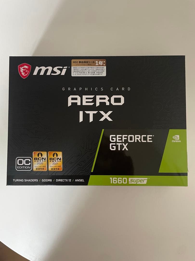 msi AERO ITX GTX1660super 6GB 箱あり