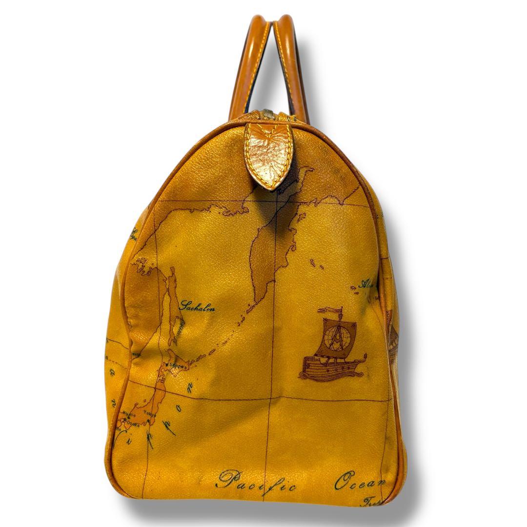 美品✨PRIMA CLASSE プリマクラッセ 地図柄 ボストンバッグ トラベル