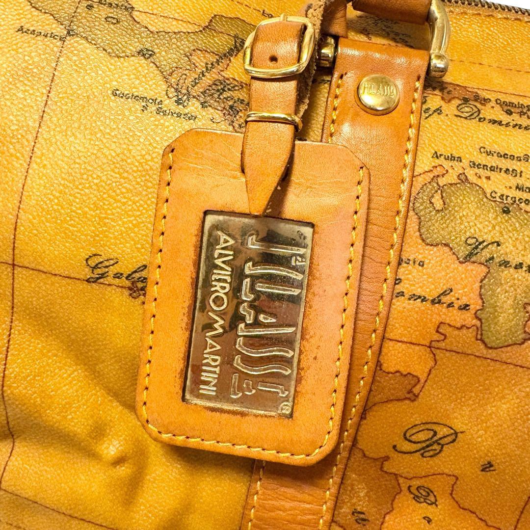 美品✨PRIMA CLASSE プリマクラッセ 地図柄 ボストンバッグ トラベル