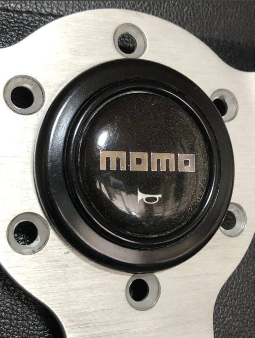 MOMO indy ウッドステアリング　ハンドル　稀少 旧ロゴ 激レア