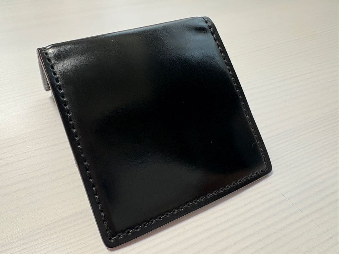 【タイムセール】GANZO シェルコードバン2 小銭入れ ブラック ホーウィン社