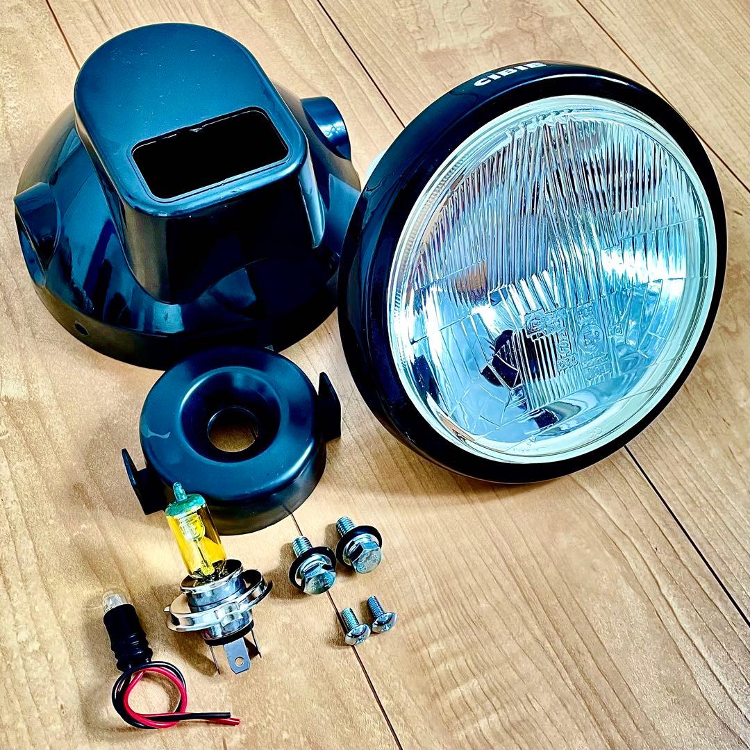 当時物 CIBIE シビエ 凹み ヘッドライト 160 CB250T マーシャル