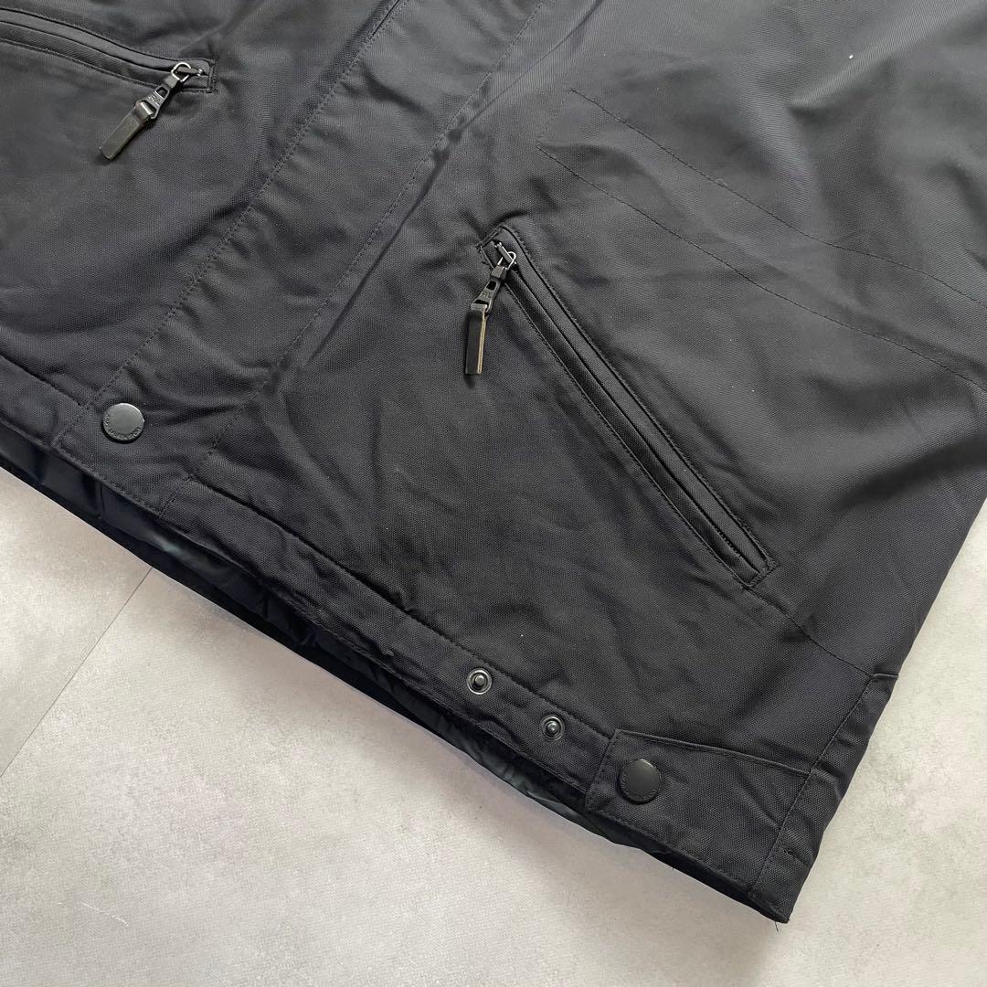 美品 ラルフローレン 中綿キルティングライナー レザーパイピング 黒 XL