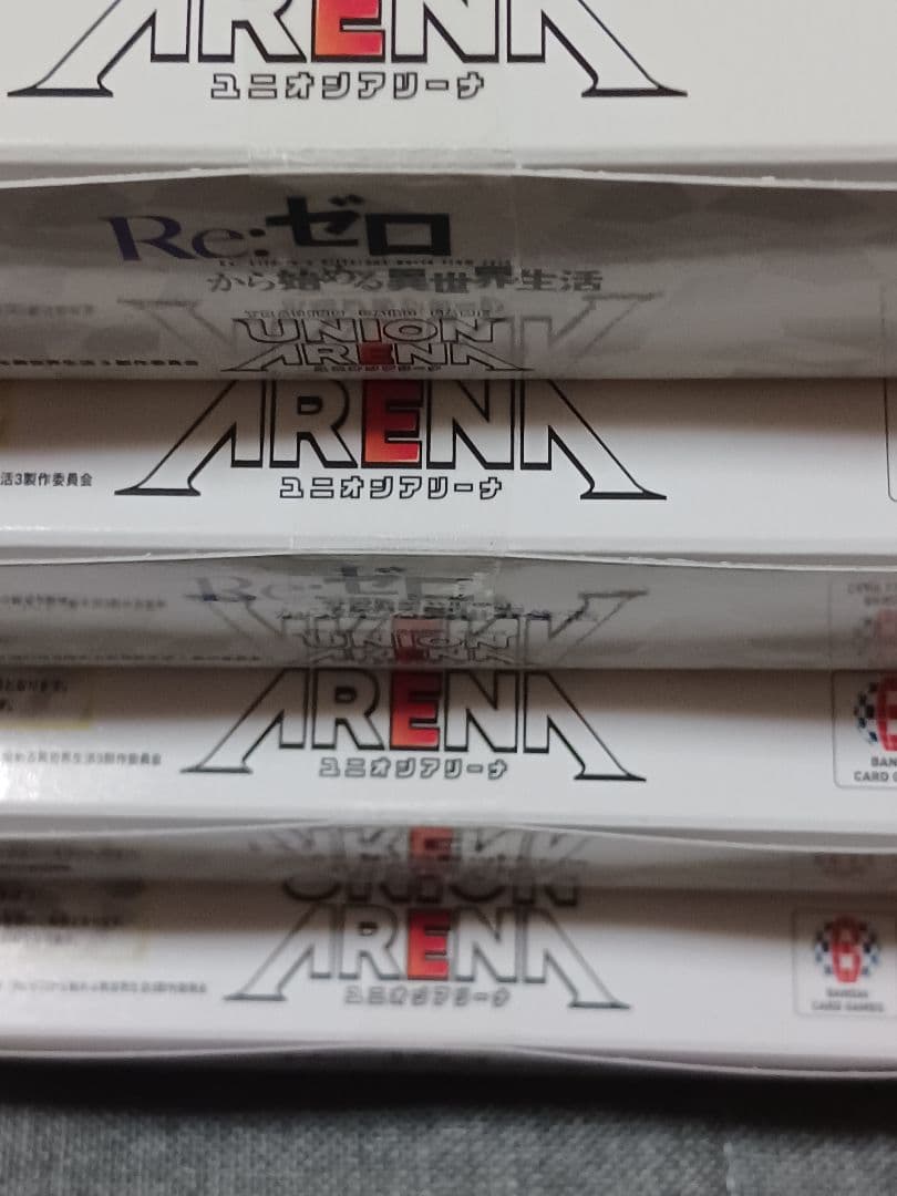 ユニオンアリーナ　リゼロ　4BOX　新品未開封