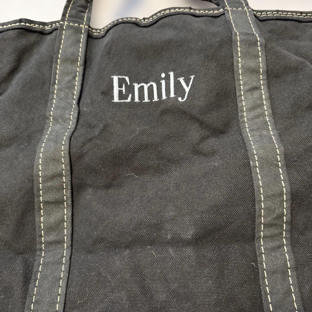 LL Bean トートバック　黒染め！　1点物！