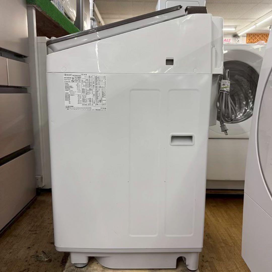 地域限定配送無料　シャープ　縦型洗濯乾燥機　ES-PT10C 10キロ　美品