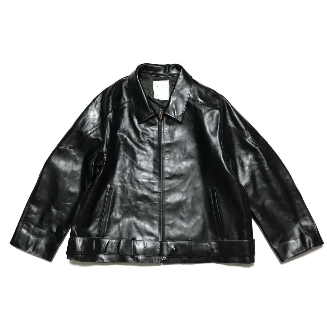 2　アンセルム　H.L ZIP UP JACKET　レザージャケット