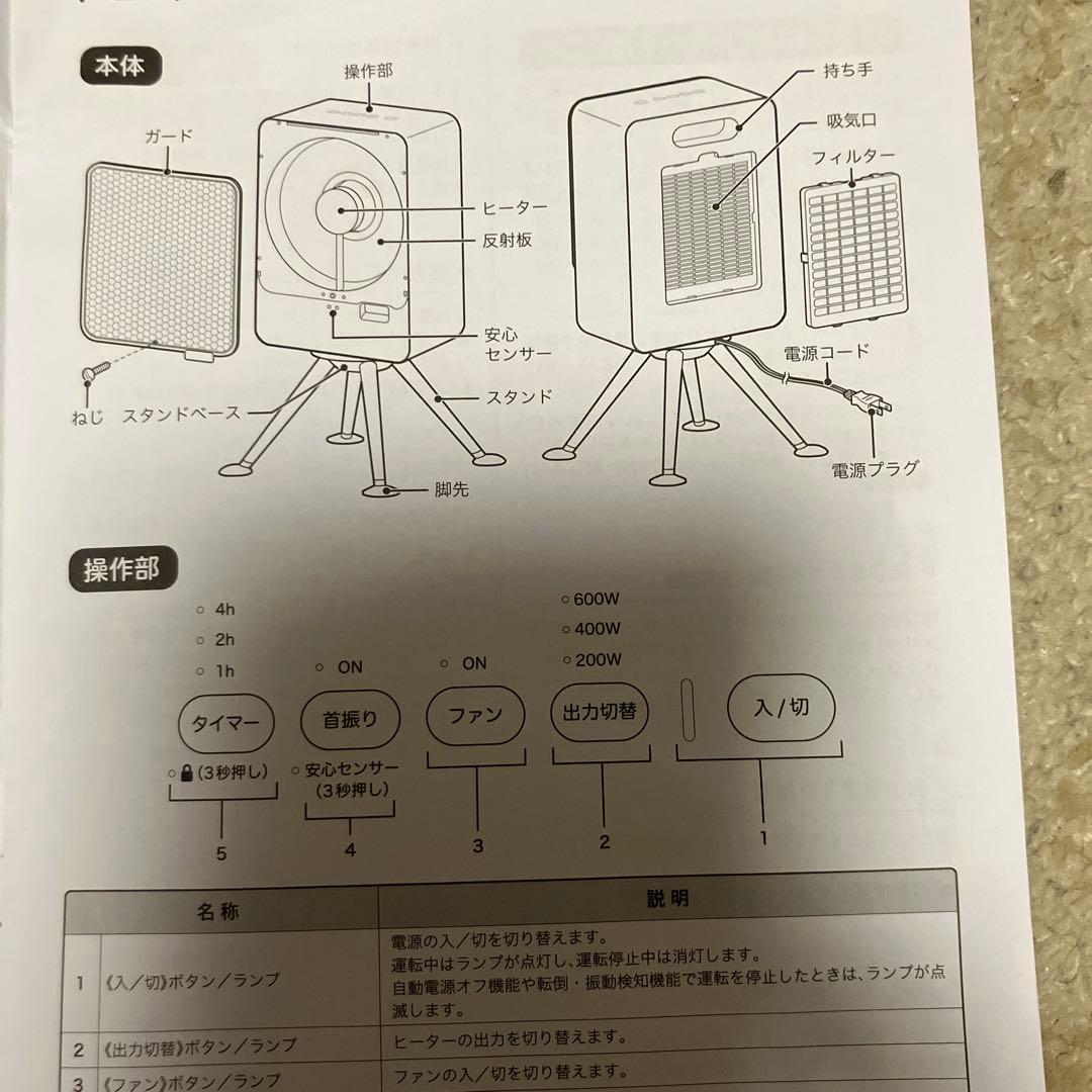 siroca 電気ヒーター