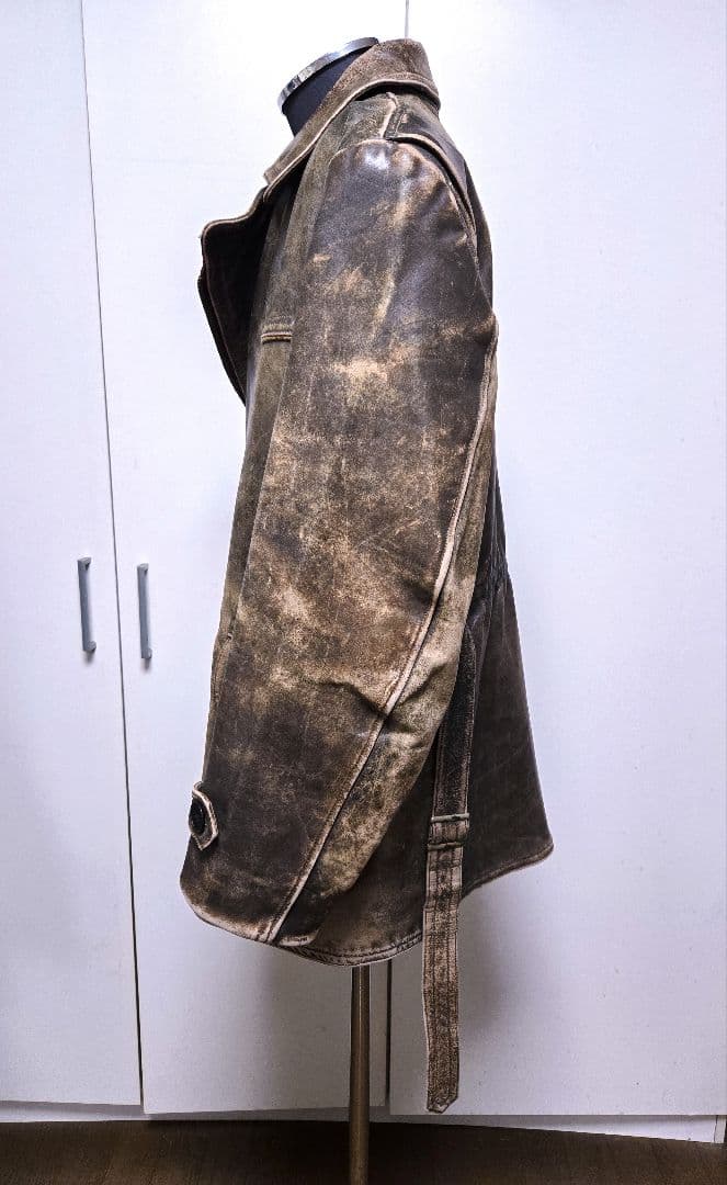 40s ヴィンテージ ダブル ライダース コート モーターサイクル ジャケット