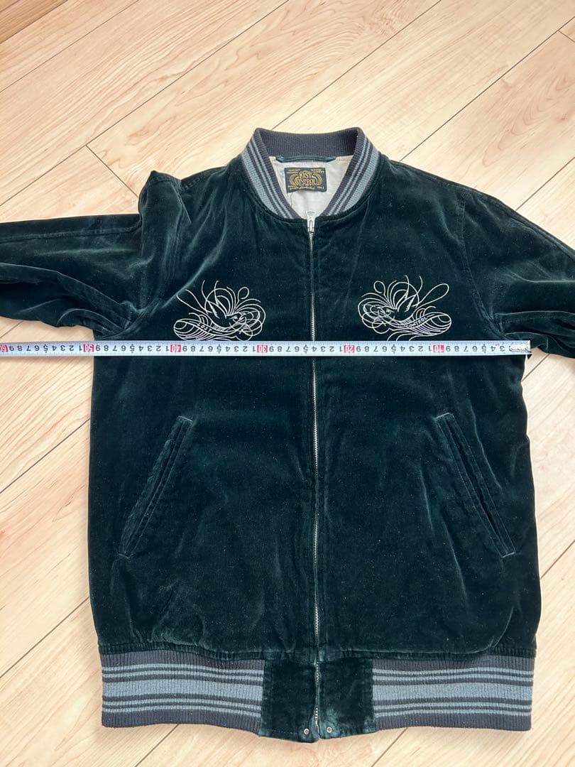 LOST CONTROL 黒 スカジャン