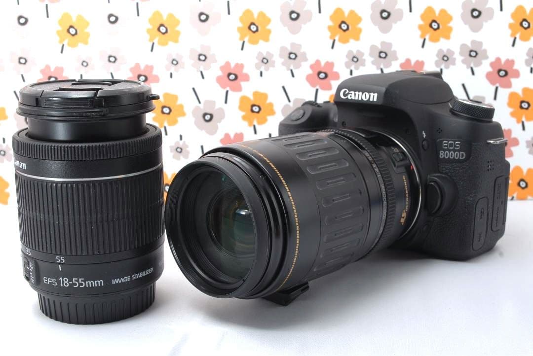 ❤Canon 8000D❤超望遠レンズ❤Wi-Fi搭載でシェア❤一眼レフ❤美品❤