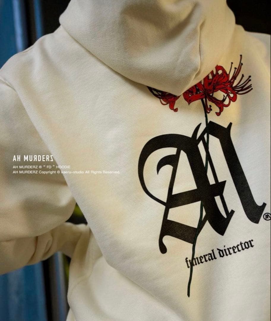 AH MURDERZ パーカー FD HOODIE 彼岸花