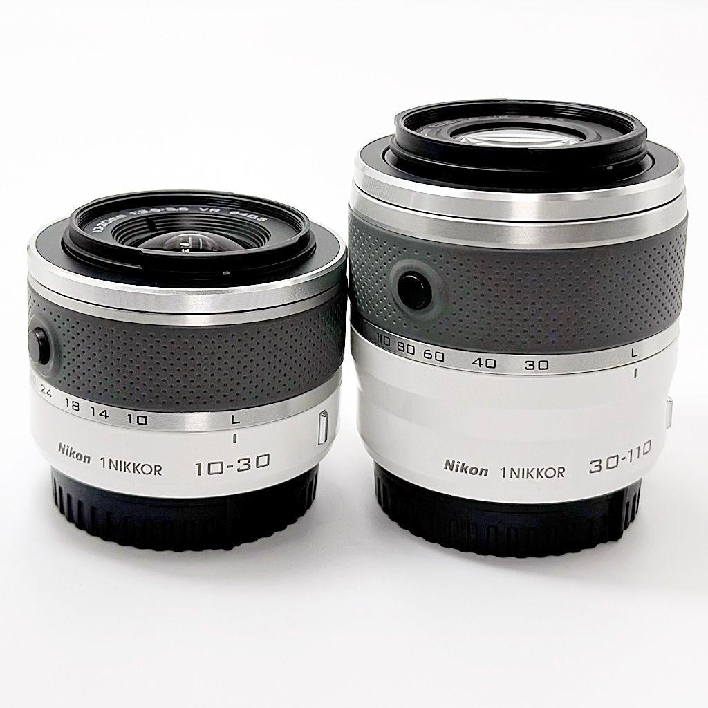 ニコン 1 J1 ダブルズームキット ホワイト ミラーレス カメラ 中古