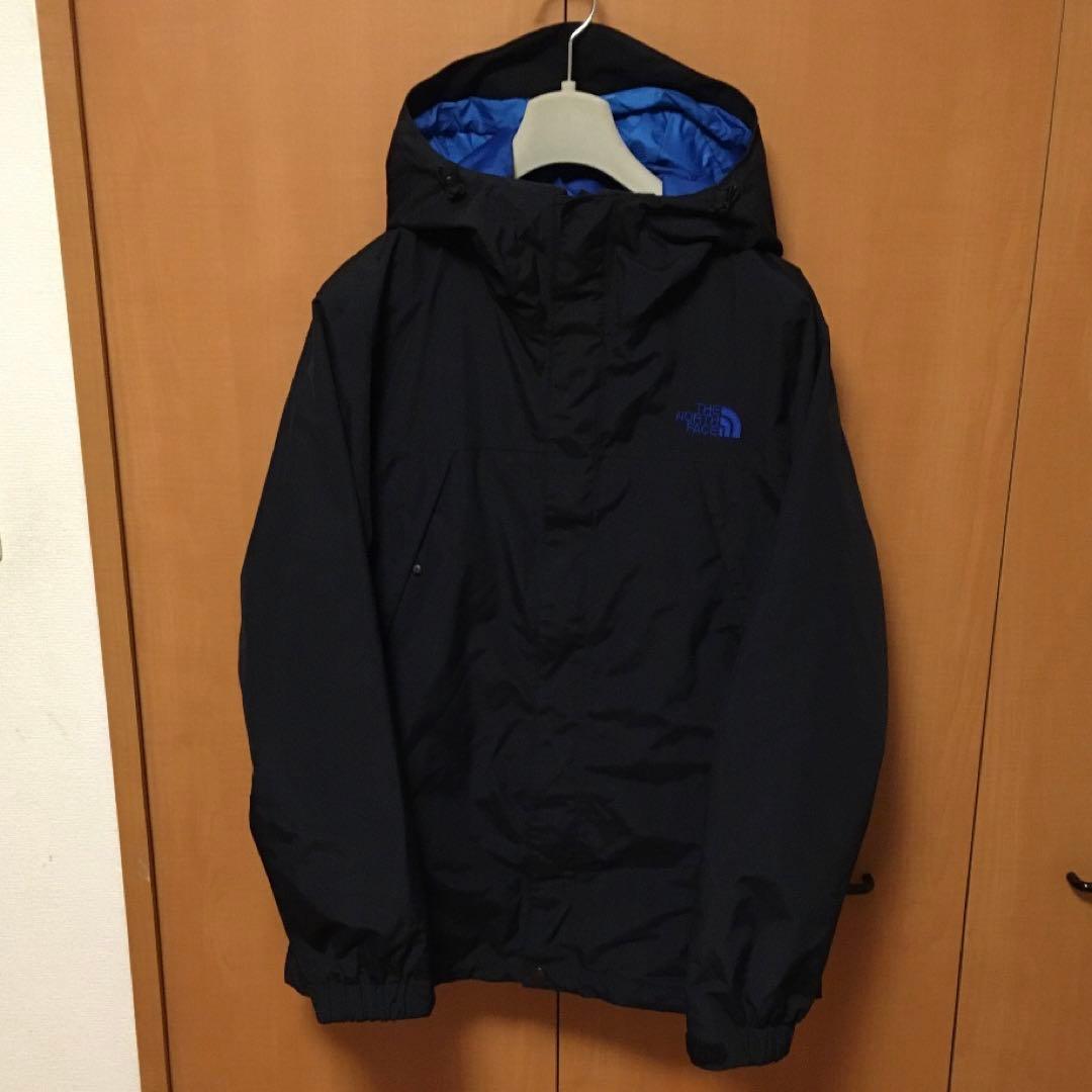 ノースフェイス　マウンテンパーカー ブラック／ブルー