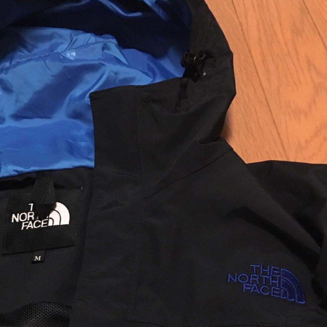 ノースフェイス　マウンテンパーカー ブラック／ブルー