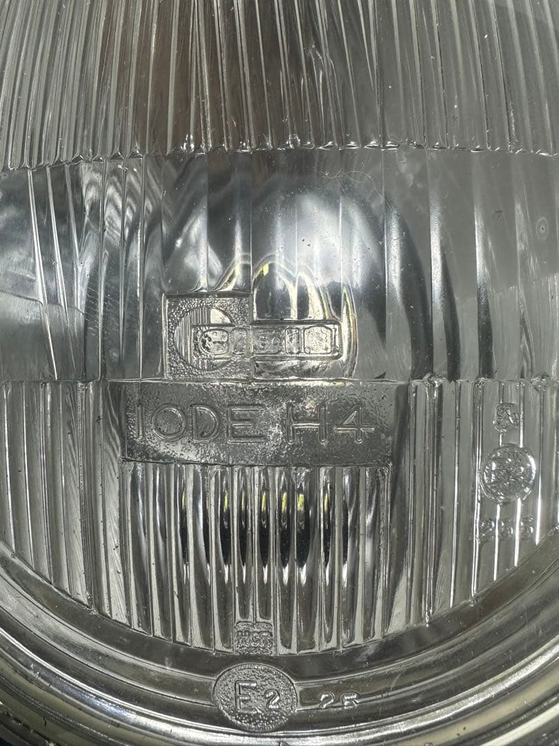 美品 希少廃盤品当時物シビエ一文字180πシビエ凸レンズ付ヘッドライトCIBIE