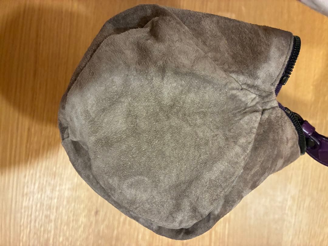 【美品】BOTTEGA VENETA 紫 編み込みハンドバッグ