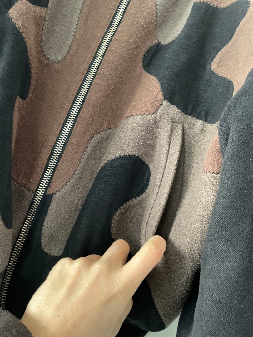 CALUGI E GIANNELLI パッチワークボンバージャケットブルゾン