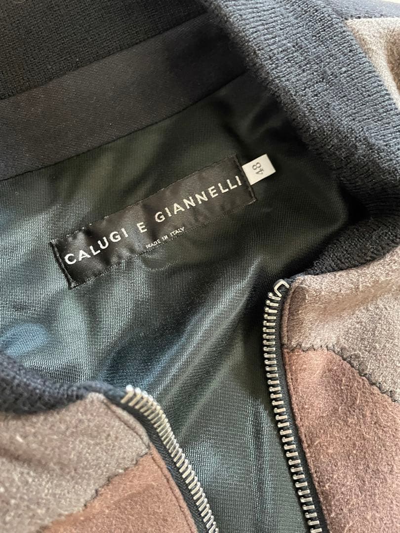 CALUGI E GIANNELLI パッチワークボンバージャケットブルゾン